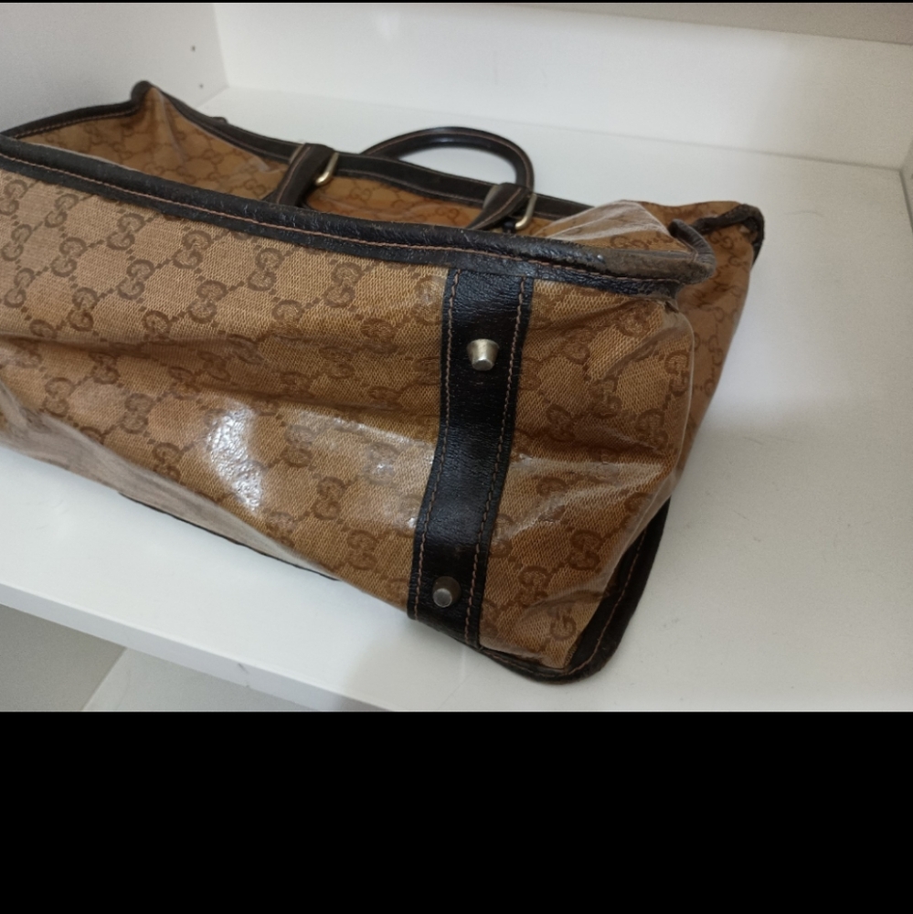 Vintage Gucci Monogram Travel Bag –GG Canvas & Leather Trim $425 OBO - Picture 11 of 11